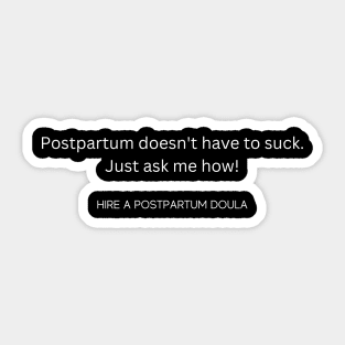 Postpartum Quote Sticker